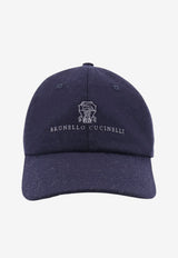 Brunello Cucinelli Logo Baseball Cap Blue M038P9850CFM33_BLUCOLORATOGRIGIO_70014796