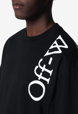 Off-White Vertical Bookish Logo T-shirt Black OMAA120F26JER010/T_OFFW-0001