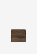 Tom Ford T Line Bi-Fold Wallet in Croc-Embossed Leather Brown Y0228LCL483SEBN_423baa7b-4898-4d4d-958f-c9ba0e03e949