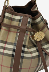 Burberry Small Check Coated Canvas Bucket Bag Beige 8128956_a77c6594-f73b-40fe-829a-d644f3ad880a