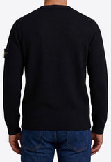 Stone Island Logo Patched Wool Sweater Black L2S155100072-S00A3-V0029