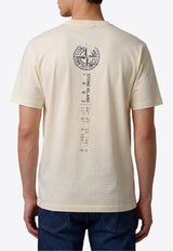 Stone Island Vertical Placement Print T-shirt White L2S152100001-S0533-V0093