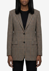 Tagliatore Bertha Prince of Wales Wool Jacket Gray JBERTHA16B-120200-M1098