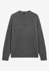 Tom Ford Cashmere Knitted Sweater Gray KCL089YMK133/T_TOM-TAV