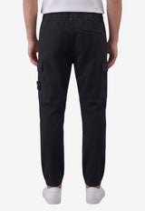 Stone Island Logo Patch Cargo Pants Black L2S153100033-S00L1-V0129