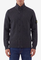 Stone Island Logo Patched Wool Sweater Gray L2S155100047-S00A3-V0M62