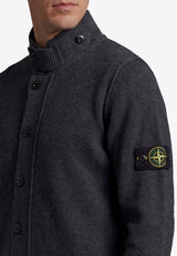 Stone Island Logo Patched Wool Sweater Gray L2S155100047-S00A3-V0M62