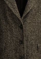 Tagliatore Amanda Herringbone Long Coat Brown AMANDA340218M1160_22287317-f981-47bb-b067-99722faa8bfd