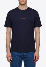 Stone Island Logo Print Crewneck T-shirt Navy L2S152100001-S0534-V002A