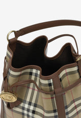 Burberry Mini Check Coated Canvas Bucket Bag Beige 8128949_297f0042-2b4c-4d91-8f61-e795a0dadd35