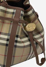 Burberry Mini Check Coated Canvas Bucket Bag Beige 8128949_297f0042-2b4c-4d91-8f61-e795a0dadd35