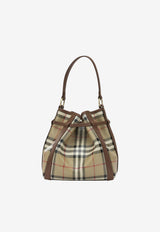 Burberry Mini Check Coated Canvas Bucket Bag Beige 8128949_297f0042-2b4c-4d91-8f61-e795a0dadd35