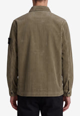 Stone Island Logo Patch Corduroy Jacket Green L2S151200016-S0212-V005G
