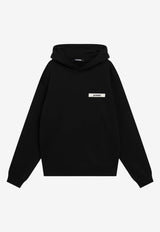 Jacquemus Gros Grain Hooded Sweatshirt Black HOM00247AJ00126/T_JACQM-990