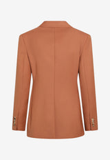 Chloé Single-Breasted Wool Blazer Orange CH26AVE77066/T_CHLOE-249