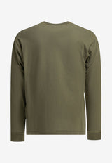 Stone Island Fissato Long-Sleeved Logo T-shirt Green L2S152100025S0057V015G_493c3e07-d17c-423c-ad5d-f40bdb58b69e