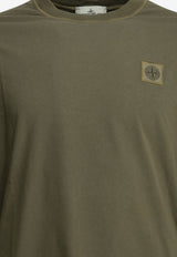 Stone Island Fissato Long-Sleeved Logo T-shirt Green L2S152100025S0057V015G_493c3e07-d17c-423c-ad5d-f40bdb58b69e
