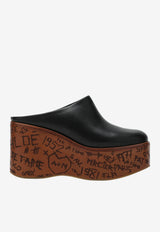 Chloé Maxime 80 Leather Wedge Mules Black CH26A21BYR/T_CHLOE-001