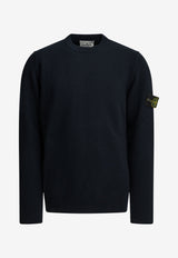 Stone Island Logo Patch Wool Sweater Blue L2S155100072S00A3V0020_a72193d9-994a-41aa-b497-e002878c0361