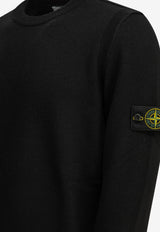 Stone Island Logo Patch Wool Sweater Black L2S155100072S00A3V0029_48d61a3f-52c1-4eae-8f3b-751572bdc465