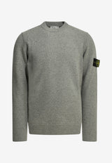 Stone Island Logo Patch Wool Sweater Gray L2S155100072S00A3V0M60_c99a6c0b-f021-4337-bb4e-bee4353f2a04