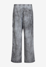 Nylon Loose Cargo Pants