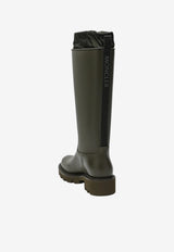 Moncler Kickstream Knee-High Rain Boots Green 4G00180M4522/T_MONCL-816