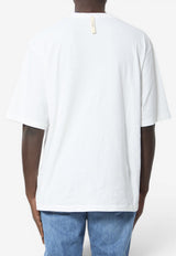 Jacquemus Printed Logo Crewneck T-shirt White TSM00639-AJ00289-100