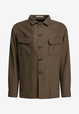 Tagliatore Tempest Wool Overshirt Brown G-CALVIN160069F345_6760e32a-c4e7-421b-90b4-50c280c4806c