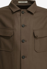 Tagliatore Tempest Wool Overshirt Brown G-CALVIN160069F345_6760e32a-c4e7-421b-90b4-50c280c4806c