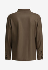 Tagliatore Tempest Wool Overshirt Brown G-CALVIN160069F345_6760e32a-c4e7-421b-90b4-50c280c4806c