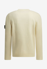 Stone Island Logo Patch Wool Sweater White L2S155100072S00A3V0093_2df70763-ae40-4bbf-bae0-90903c8962bb