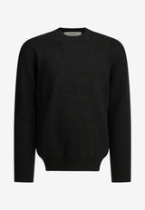 Golden Goose DB Reversed Golden Crewneck Sweater Black GMP00841P00197290100_6f318176-6156-4ed5-b0c0-0a069632a37e
