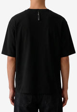 Jacquemus Printed Logo Crewneck T-shirt Black TSM00639-AJ00289-990