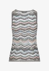 Zigzag Knit Tank Top