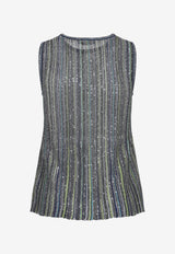 Striped Knit Tank Top