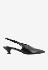 ALOHAS Eros 30 Slingback Leather Pumps Black S10056701Black_BLACK_70332250