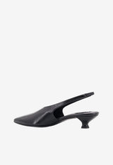 ALOHAS Eros 30 Slingback Leather Pumps Black S10056701Black_BLACK_70332250