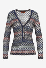 V-neck Knit Cardigan