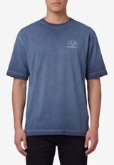 Off-White Offline Half Arrow Skate Faded T-shirt Blue OMAA120F26-JER01F40-411