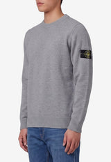 Stone Island Compass Patch Sweater Gray L2S155100072-S00A3-V0M60