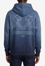 Off-White Half Arrow Skate Degrade Hooded Sweatshirt Blue OMBB085F26F-LE00W40-411