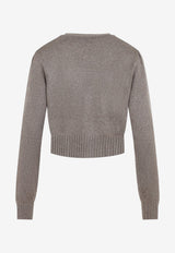 Cropped Knit Cardigan