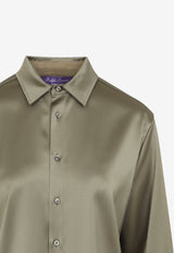 Adrien Long-Sleeved Satin Shirt
