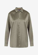 Adrien Long-Sleeved Satin Shirt