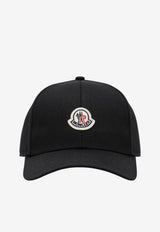 Moncler Logo Patch Baseball Cap Black 3B0003704863/T_MONCL-999