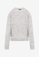 Textured Bear Bouclé Knit Sweater