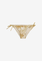Eres Solarium Printed Bikini Bottom Yellow 042609VOYAGE_Gold_70332315