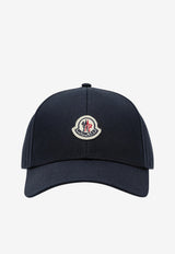 Moncler Logo Patch Baseball Cap Blue 3B0003704863/T_MONCL-778
