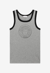 Versace Medusa Print T-shirt Gray 10260031A18731/T_VERSA-2EY90